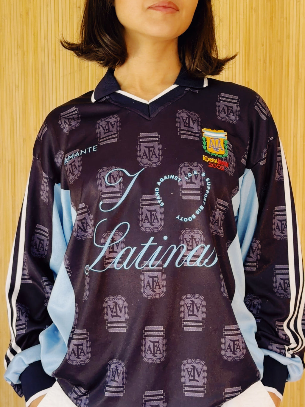 I <3 LATINAS JERSEY - VINTAGE 2002 KOREA JAPAN L