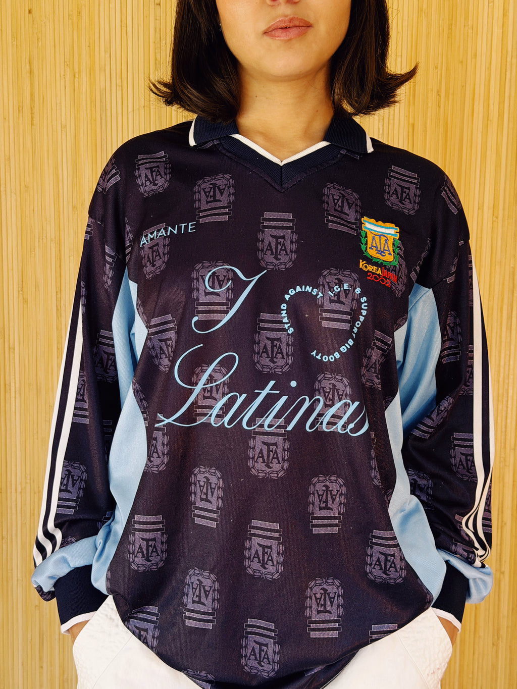 I <3 LATINAS JERSEY - VINTAGE 2002 KOREA JAPAN L