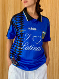 I <3 LATINAS JERSEY - ARGENTINA VINTAGE ADIDAS BLUE M
