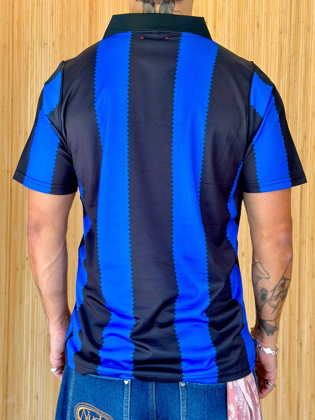 I <3 LATINAS JERSEY - BLACK & BLUE CHROME XL