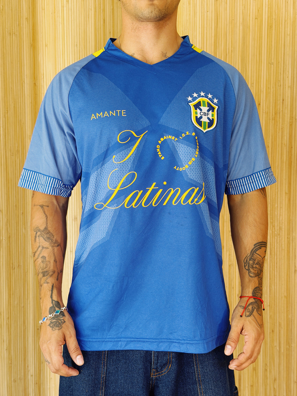I <3 LATINAS JERSEY - BRAZIL BLUE L