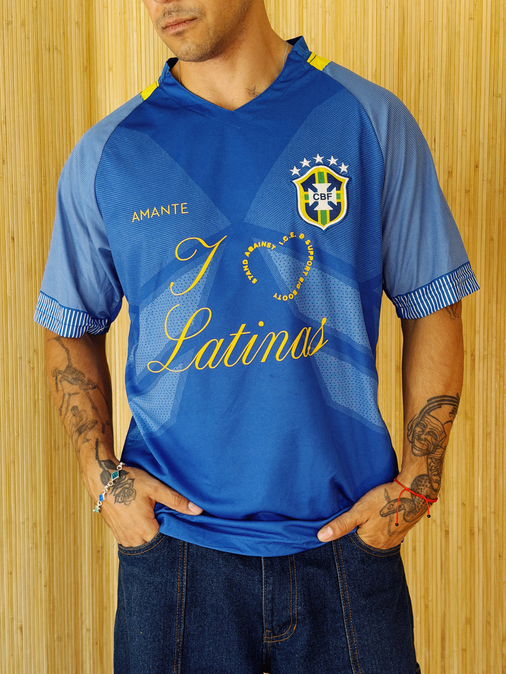 I <3 LATINAS JERSEY - BRAZIL BLUE L