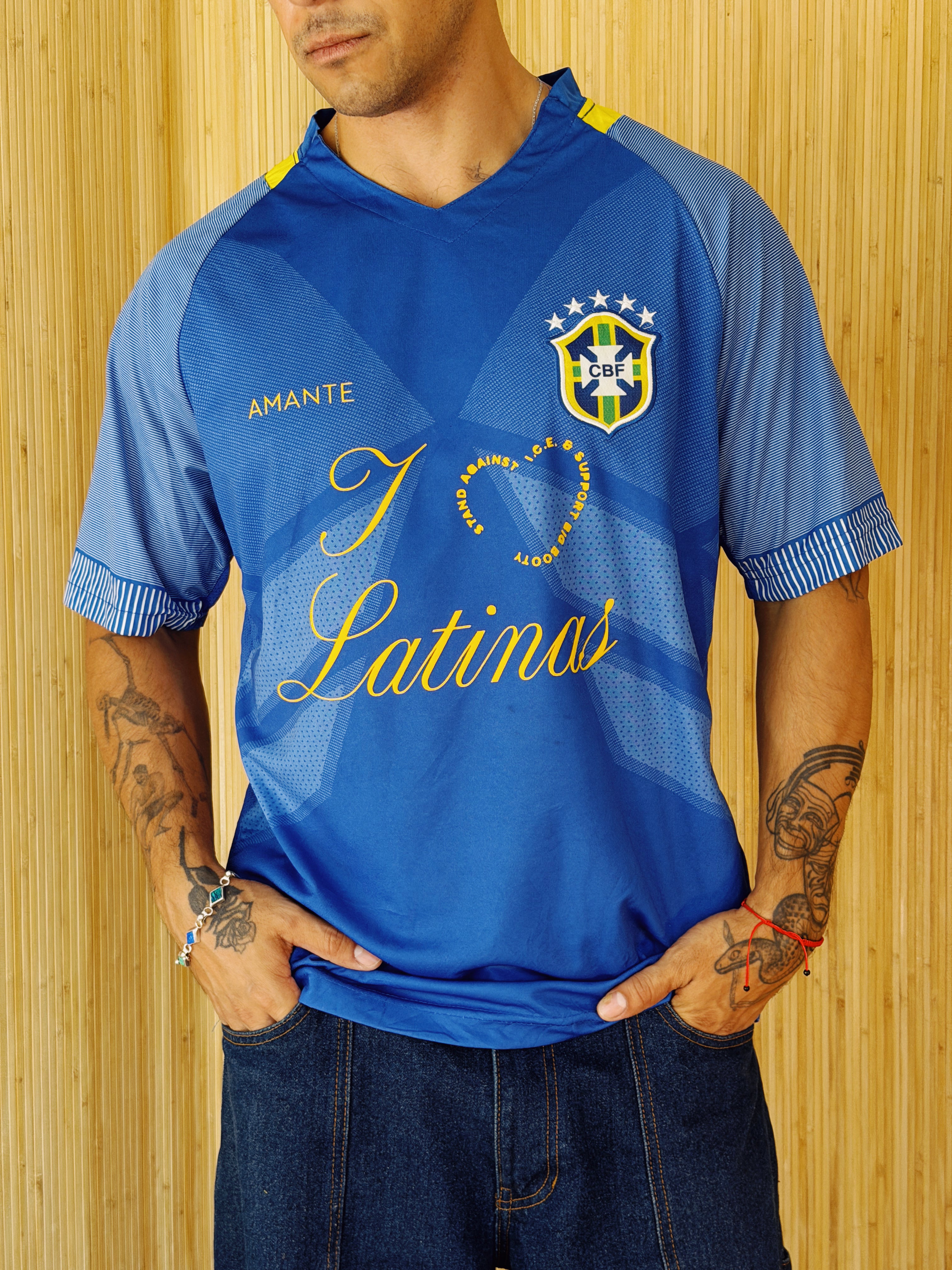 I <3 LATINAS JERSEY - BRAZIL BLUE L