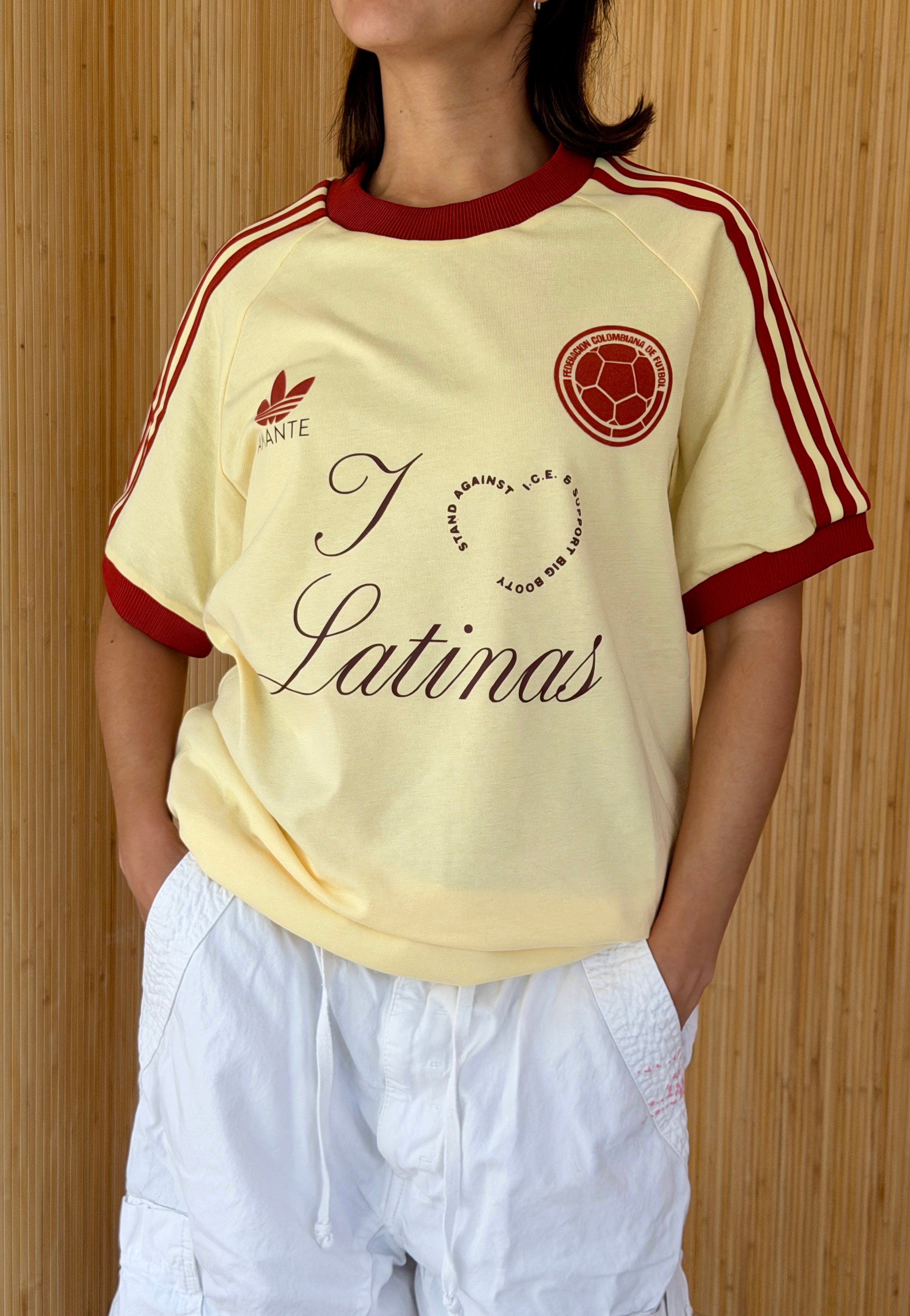 I <3 LATINAS JERSEY - COLOMBIA VINTAGE BROWN M