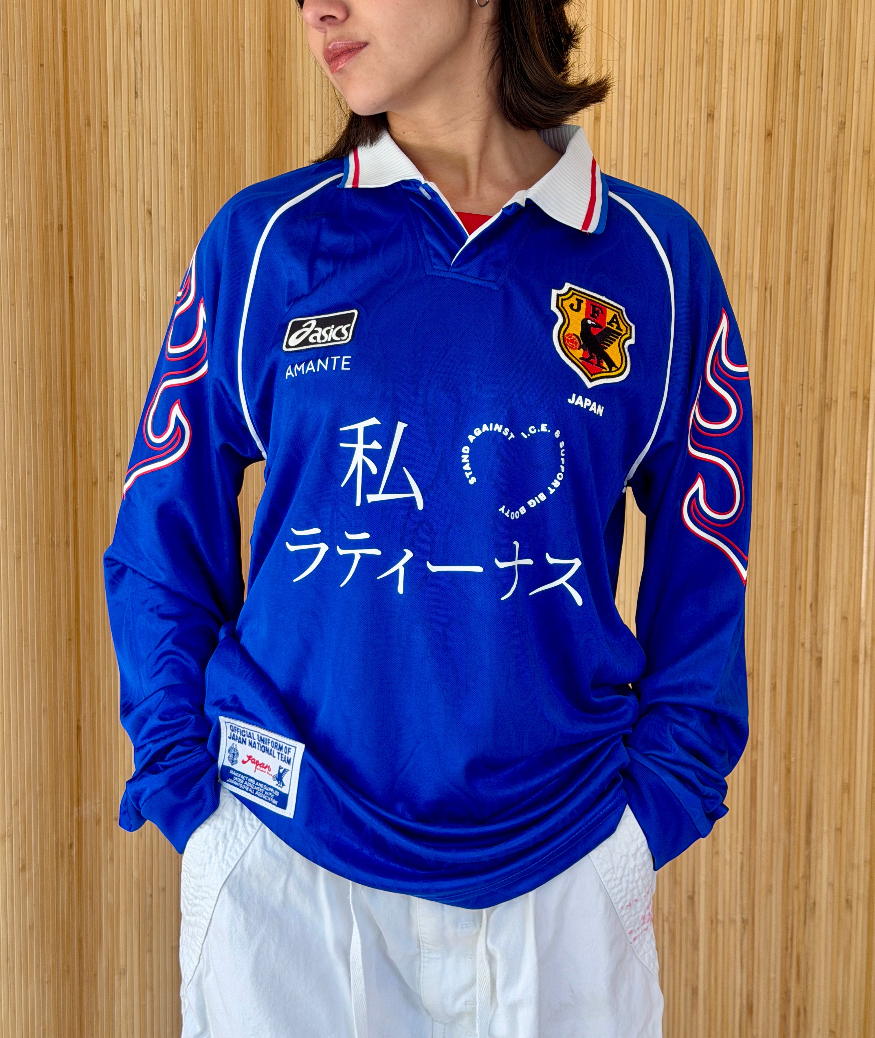 I <3 LATINAS JERSEY - JAPAN ASICS 98' BLUE L – AMANTE