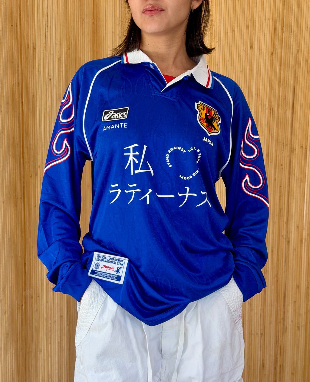 I <3 LATINAS JERSEY - JAPAN ASICS 98' BLUE L