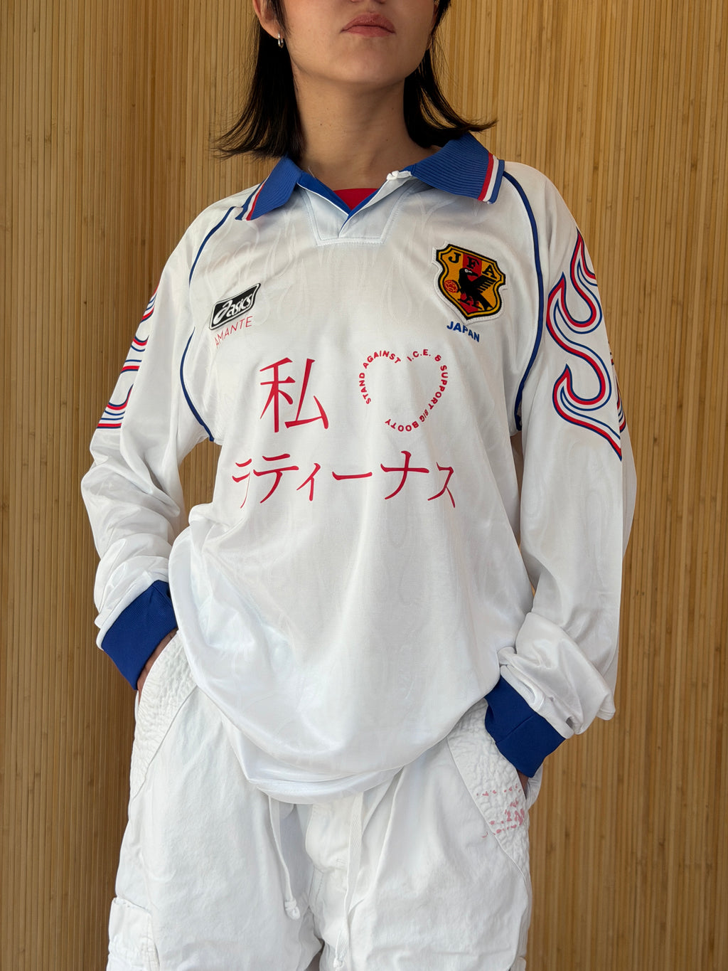 I <3 LATINAS JERSEY - JAPAN ASICS 98' WHITE L