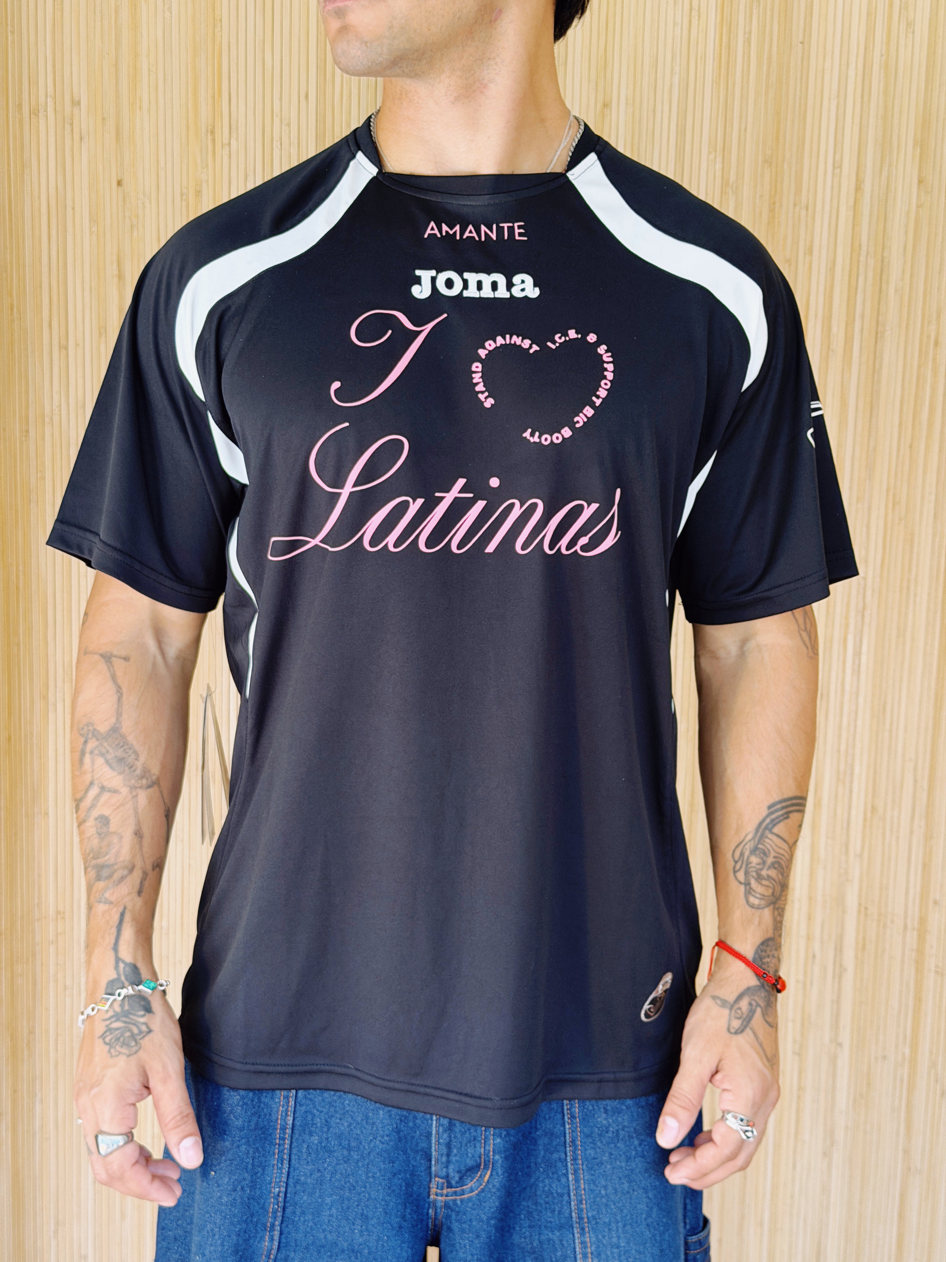 I <3 LATINAS JERSEY - VINTAGE JOMA BLACK L