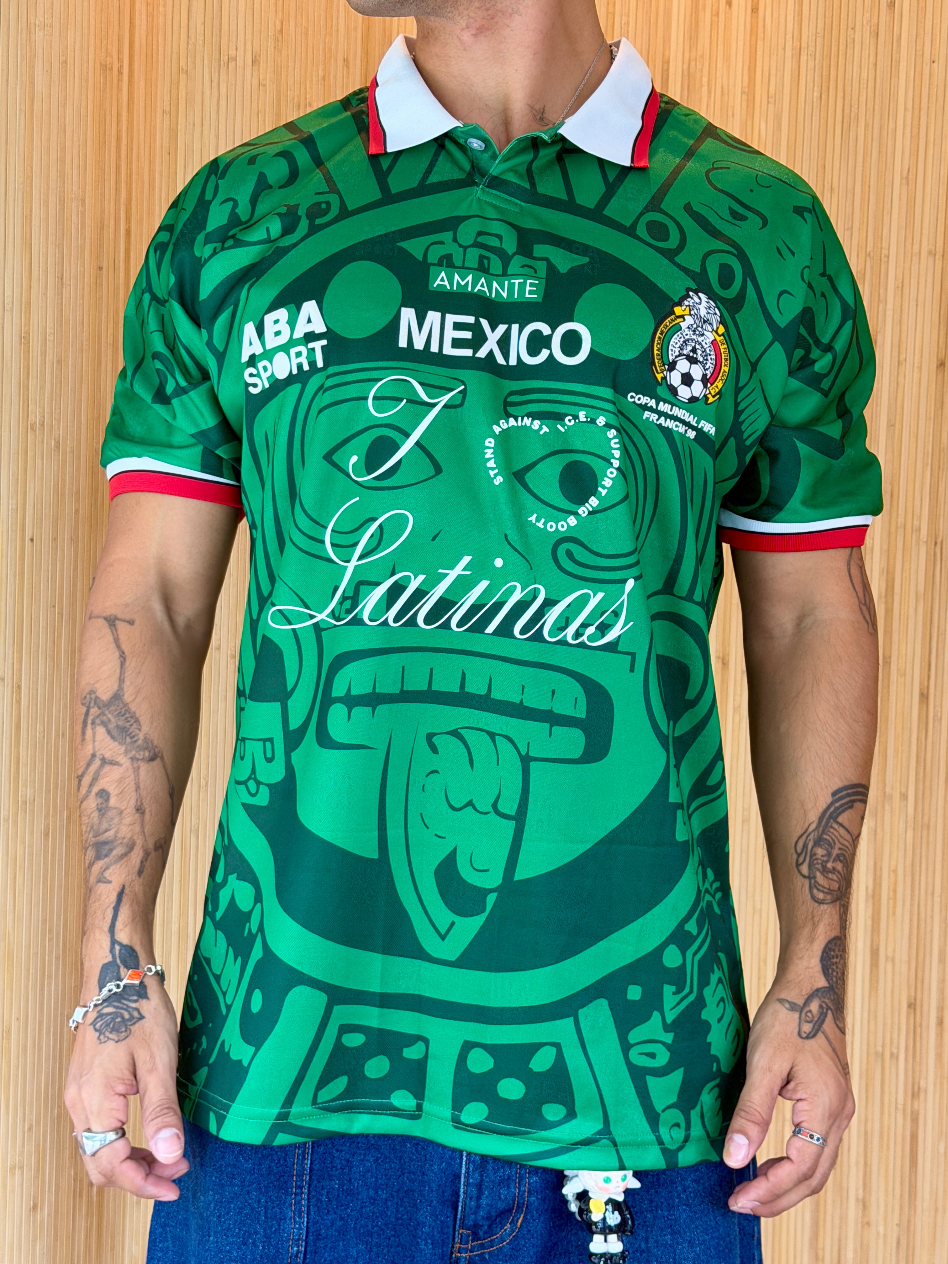 I <3 LATINAS JERSEY - MEXICO 98' ABA SPORT XL