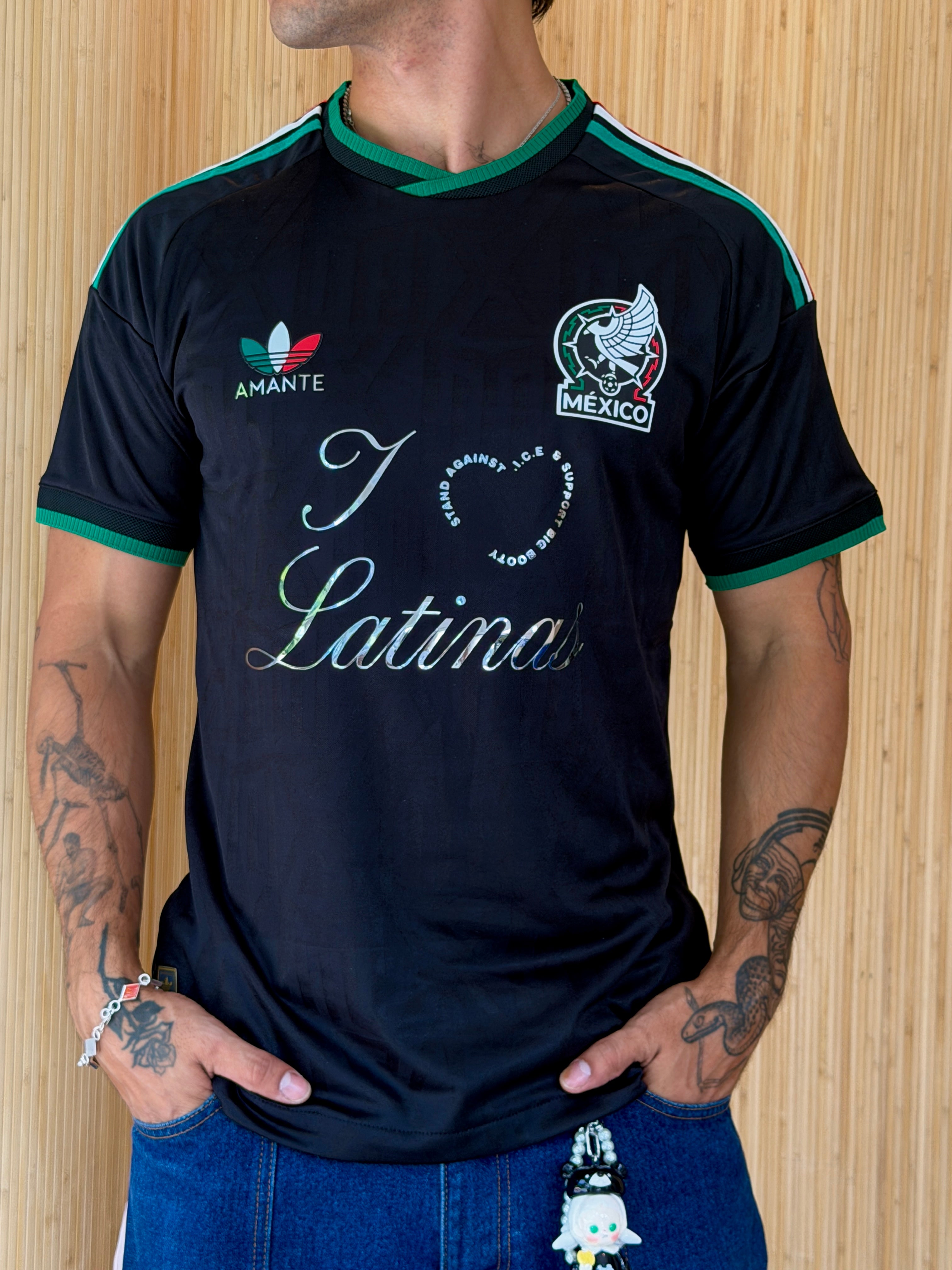 I <3 LATINAS JERSEY - MEXICO WORLD CUP BLACK CHROME