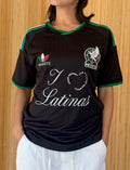 I <3 LATINAS JERSEY - MEXICO WORLD CUP BLACK WHITE