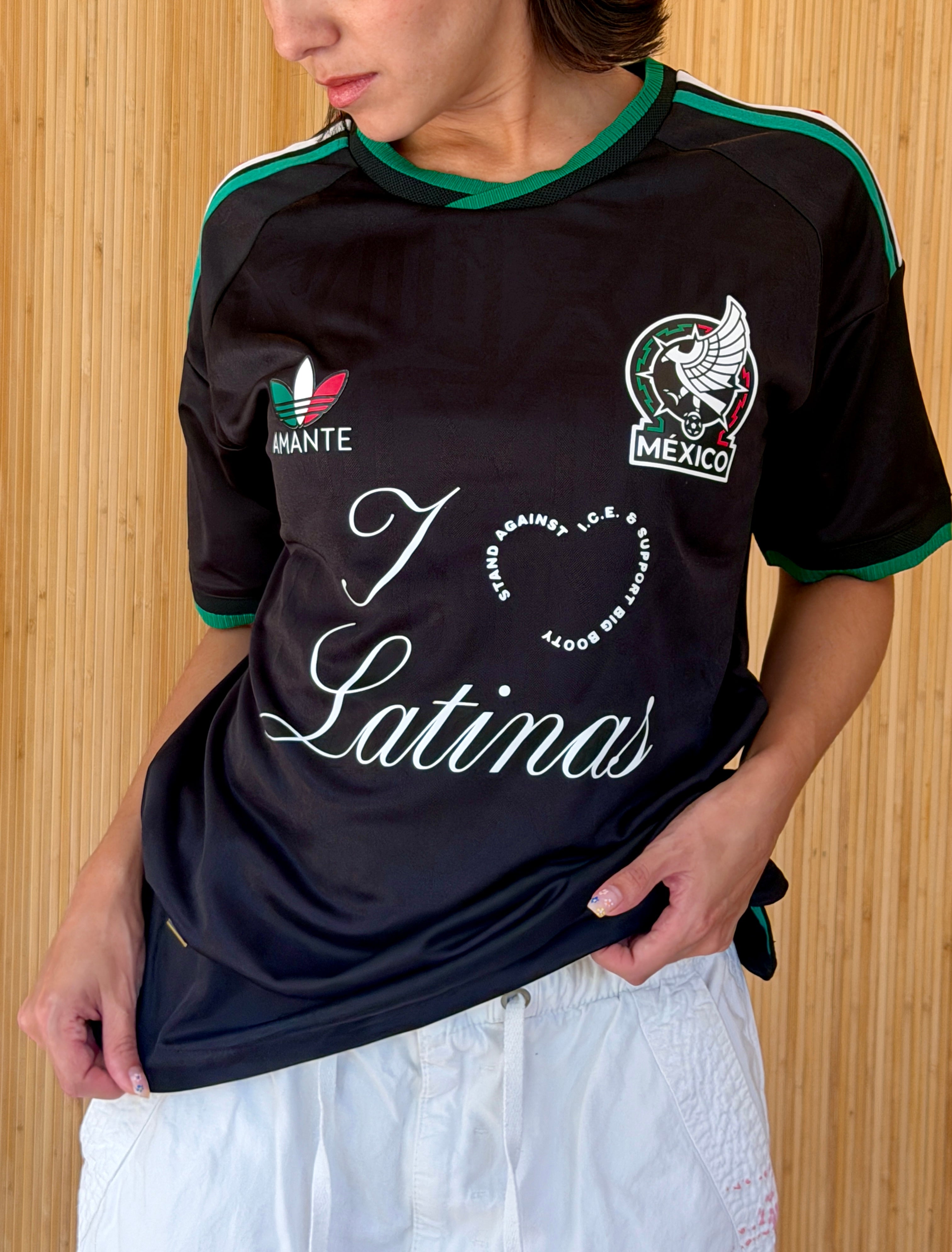 I <3 LATINAS JERSEY - MEXICO WORLD CUP BLACK WHITE