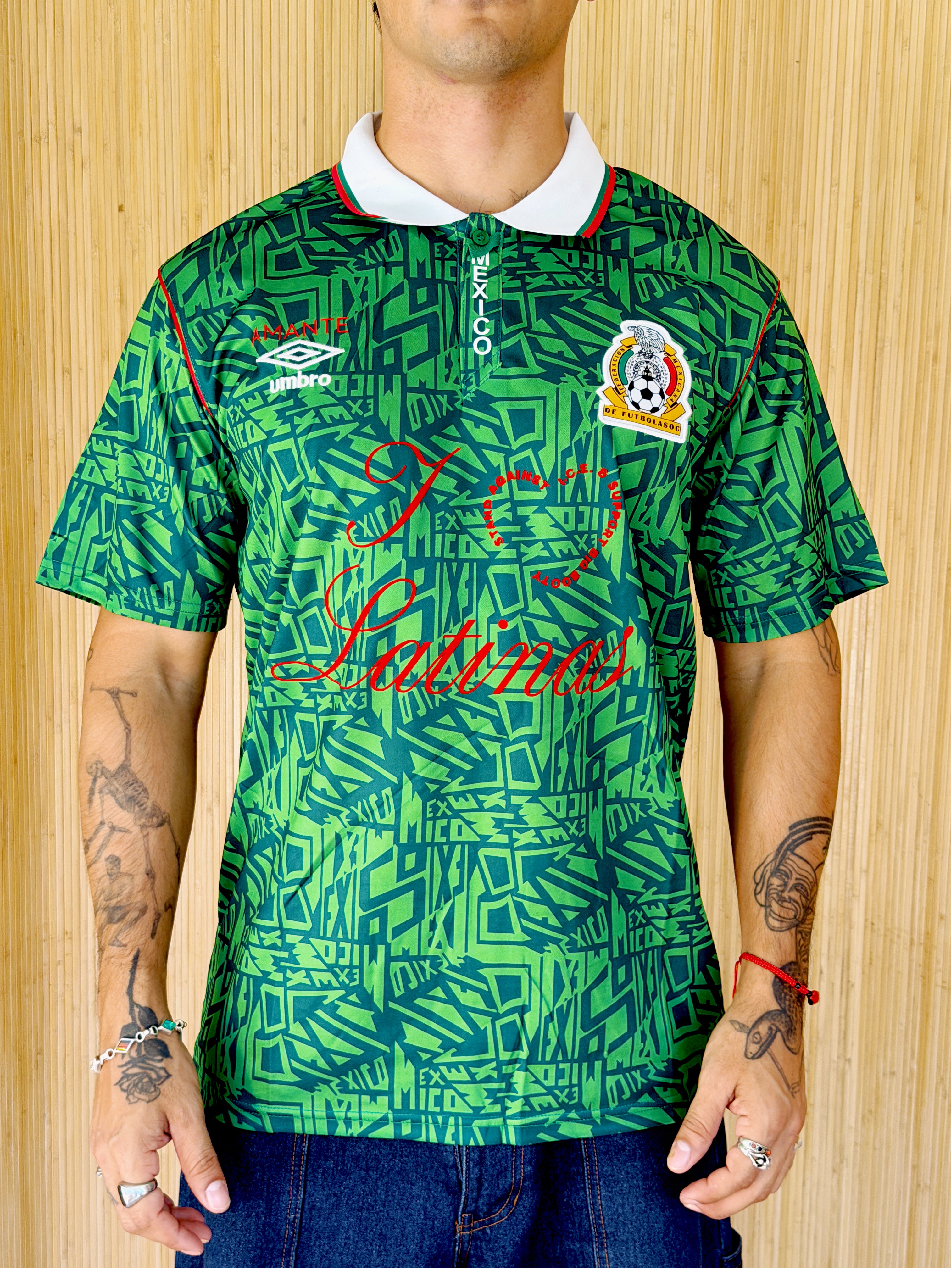 デ*ク様 UMBRO アンブロ メキシコ代表 カンポス風 ヴィンテージ I <3 LATINAS JERSEY - MEXICO WORLD CUP 94 UMBRO L – AMANTE
