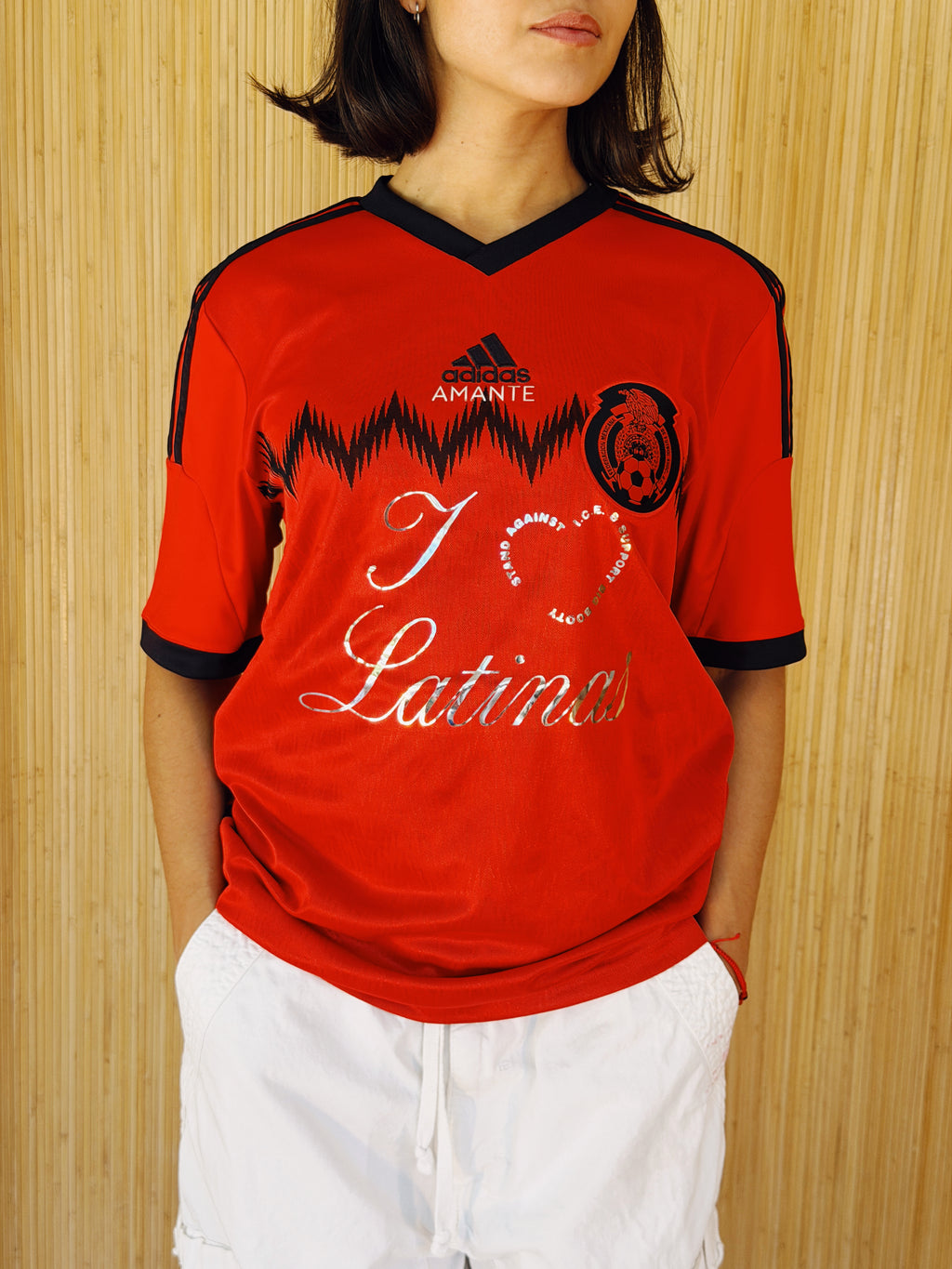 I <3 LATINAS JERSEY - RETRO RED MEXICO ADIDAS M