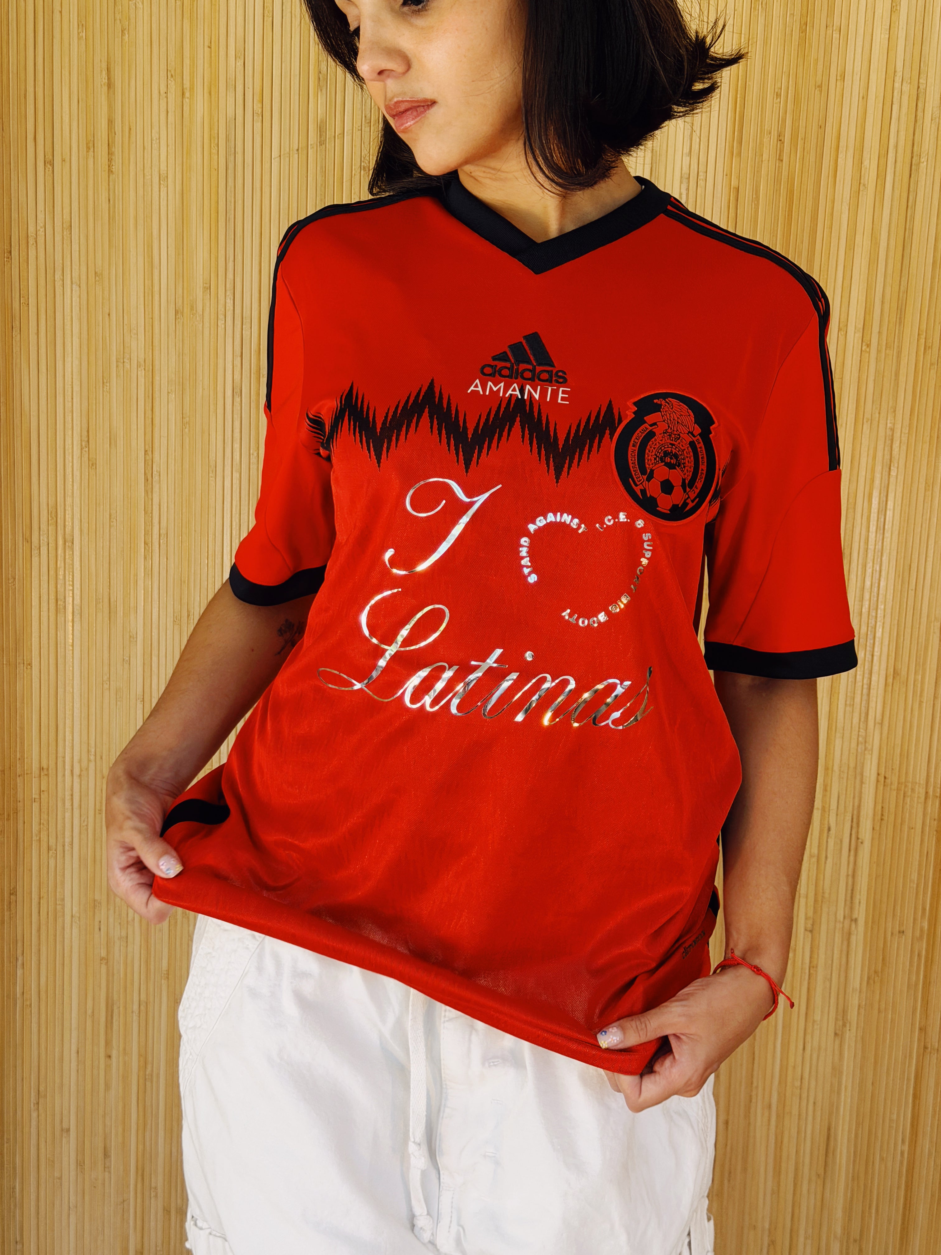 I <3 LATINAS JERSEY - RETRO RED MEXICO ADIDAS M