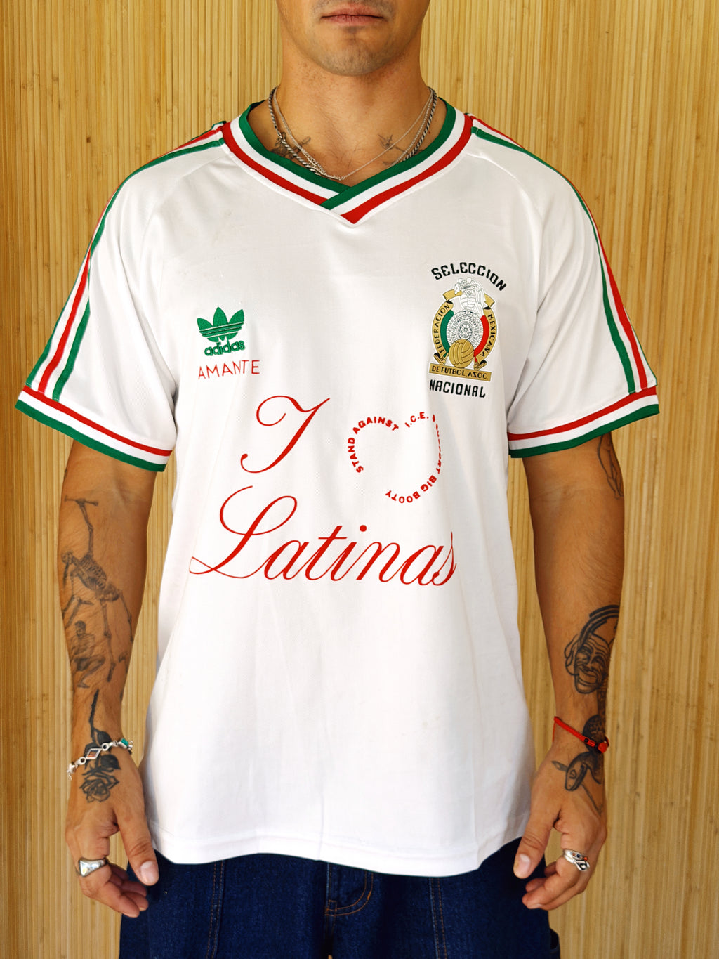 I <3 LATINAS JERSEY - VINTAGE MEXICO ADIDAS L