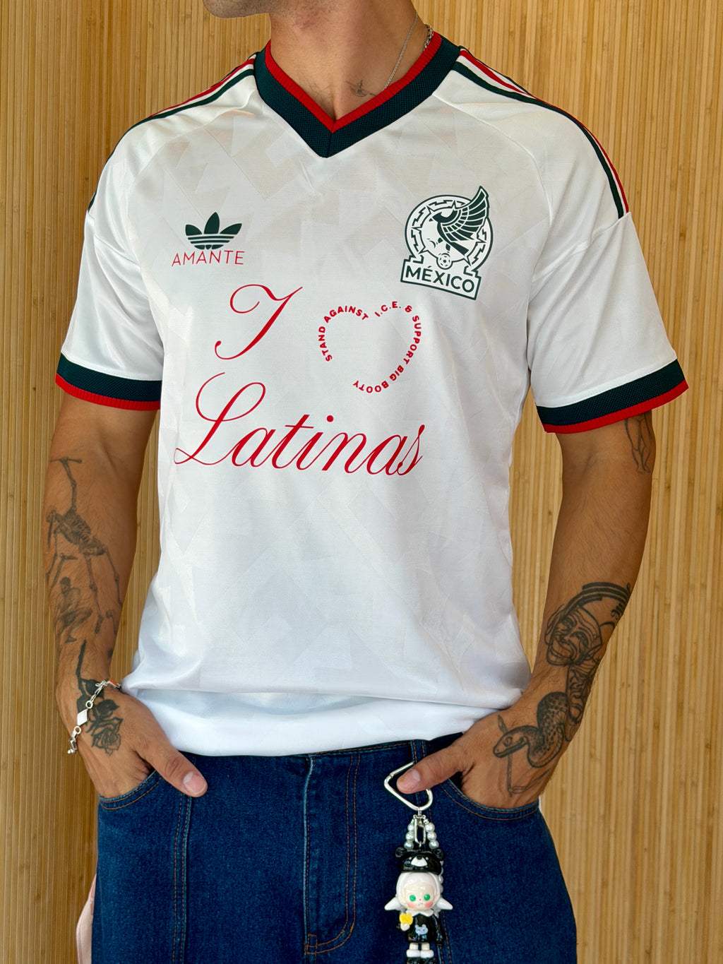 I <3 LATINAS JERSEY - MEXICO WORLD CUP WHITE RED