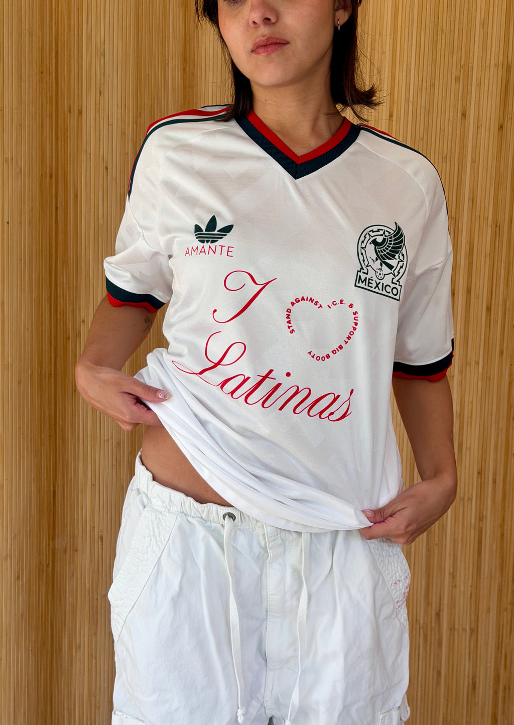 I <3 LATINAS JERSEY - MEXICO WORLD CUP WHITE M