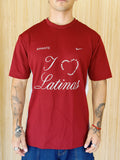 I <3 LATINAS JERSEY - VINTAGE MAROON NIKE L