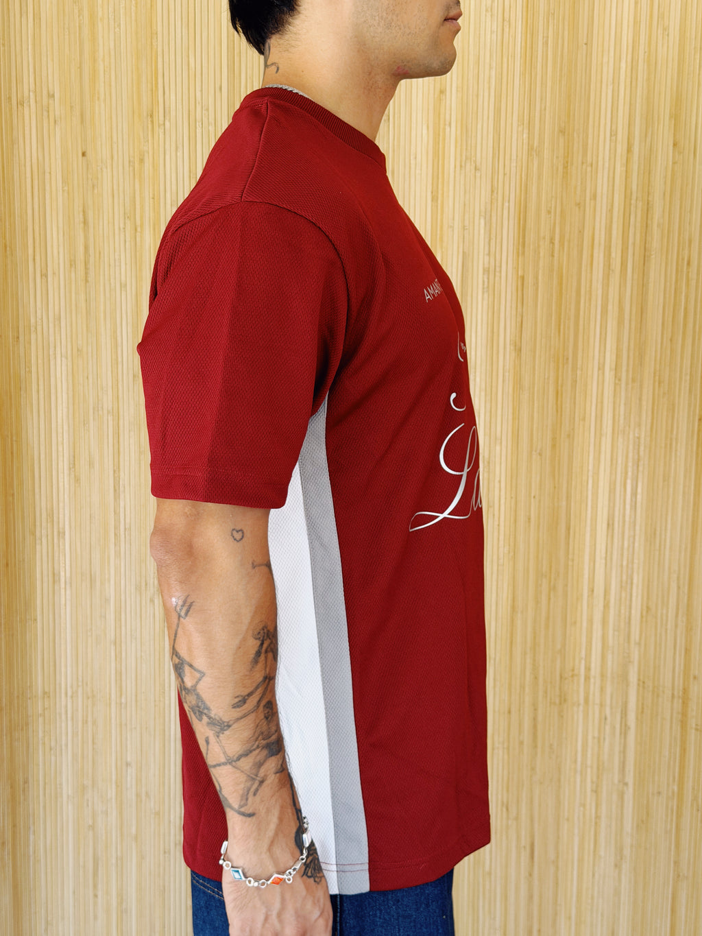 I <3 LATINAS JERSEY - VINTAGE MAROON NIKE L