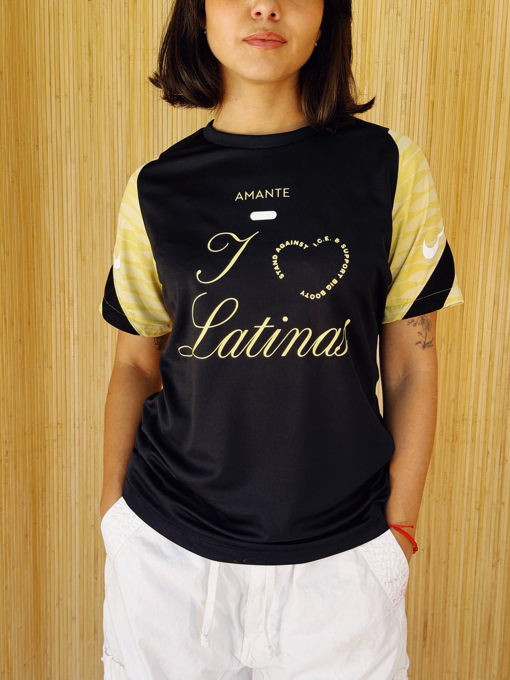 I <3 LATINAS JERSEY - Y2K GOLD NIKE S