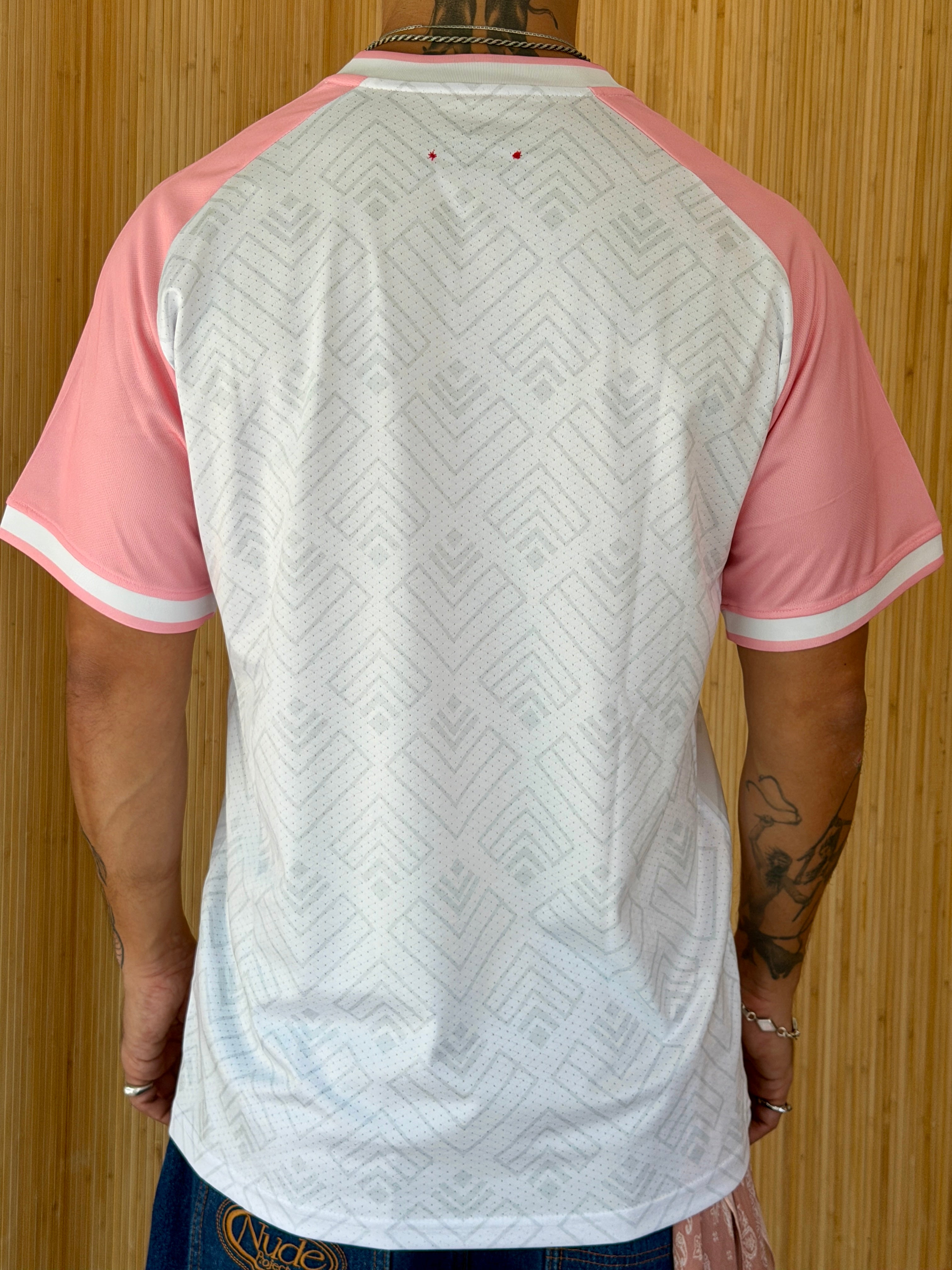 I <3 LATINAS JERSEY - PINK & WHITE XL