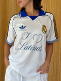 I <3 LATINAS JERSEY - REAL MADRID WHITE L (SLIM FIT)