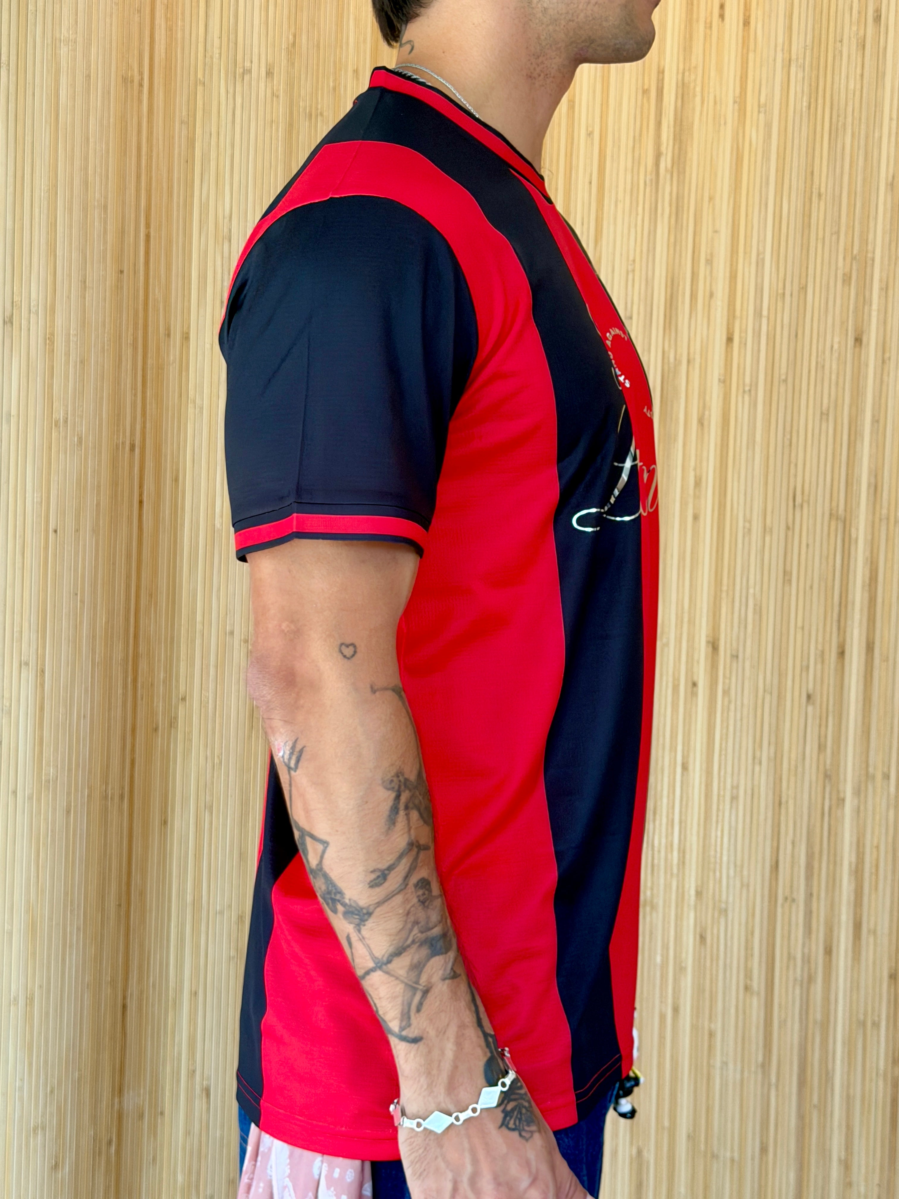 I <3 LATINAS JERSEY - RED AND BLACK CHROME XL