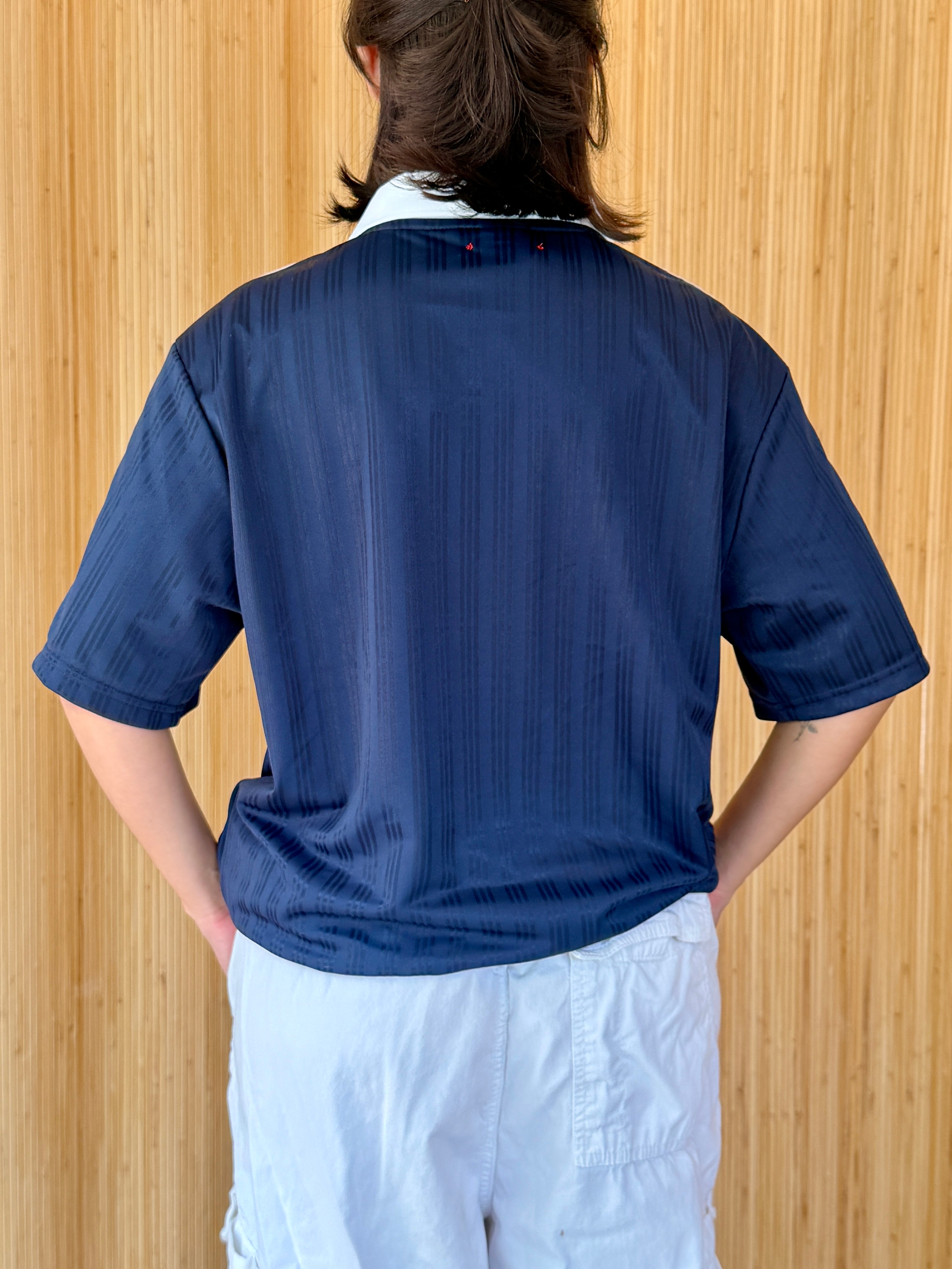 I <3 LATINAS JERSEY - VINTAGE ADIDAS BLUE L